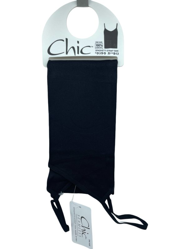 גופיית ספגטי one size שחור chic