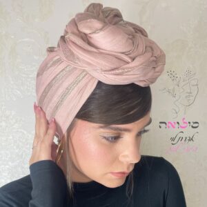 מטפחת לונג יהודית ורוד