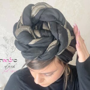 מטפחת לונג יהודית שחור