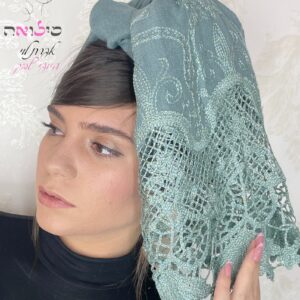 מטפחת לונג תחרה אליטה טורכיז