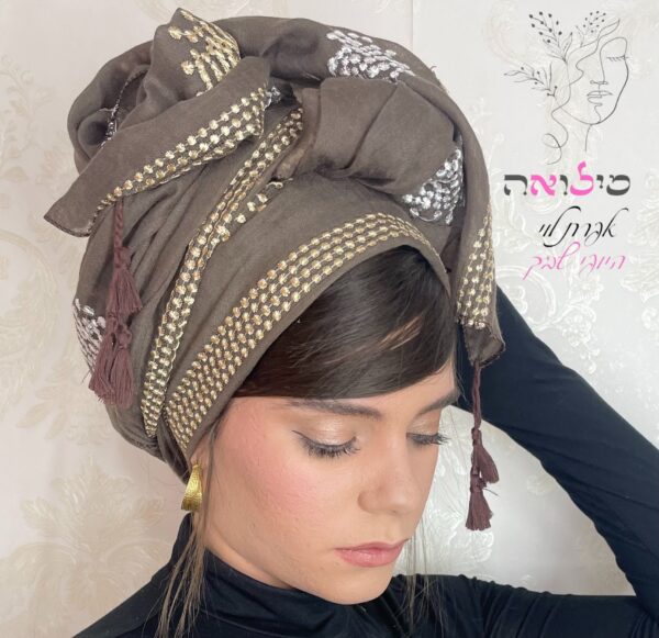 מטפחת לונג דפנה חום