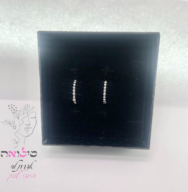 עגילי חישוק גולדפילד כסף עיגולים קטנים