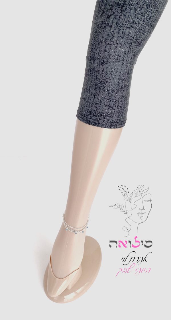 טייץ מדוגם chic 3/4 שיש אפור (העתק)