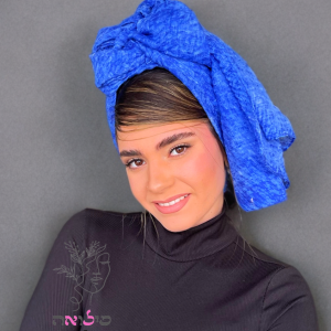 מטפחת לונג שפריץ כחול רוייאל