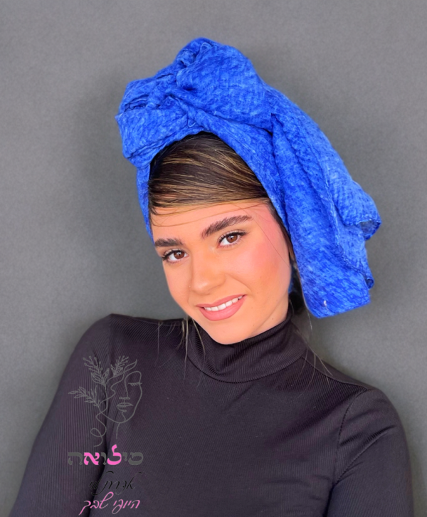 מטפחת לונג שפריץ כחול רוייאל