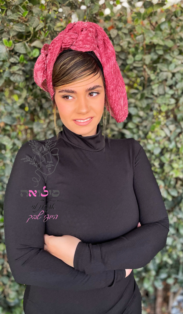 ⁦מטפחת לונג שפריץ ורוד⁩ – תמונה ⁦2⁩
