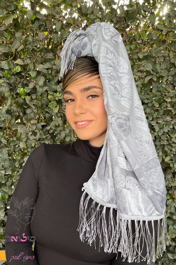 ⁦מטפחת לונג קטיפה חגיגית⁩ – תמונה ⁦2⁩