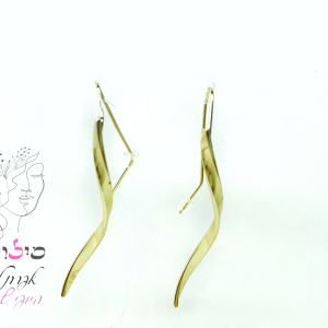 עגילים מעוצבות דוגמאת סליל