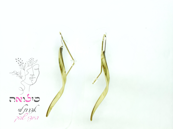 עגילים מעוצבות דוגמאת סליל